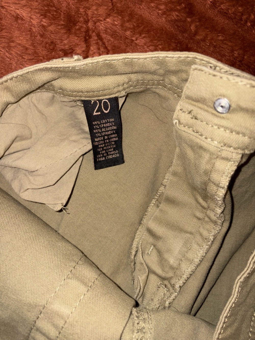 Almost Famous Khaki Distressed Jeans